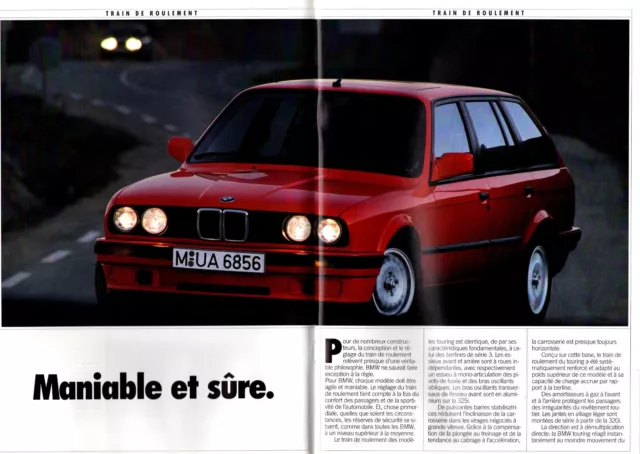 ▬► Prospectus Brochure BMW Série 3 318i 320i 325i 325iX 324td touring 1989 32p 3