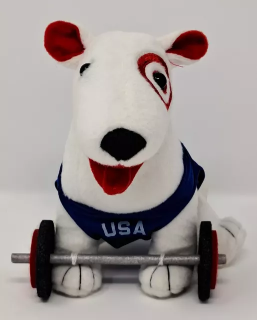 Target Bullseye Dog 2012 USA Olympics Weightlifter 6" plush 1,775 Edition One