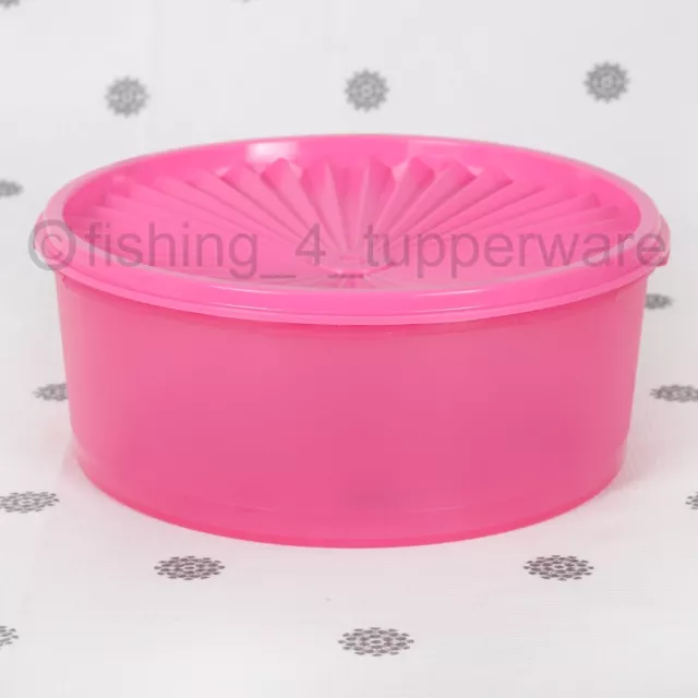 NEW Tupperware Servalier Stacking Canister Hot Pink Decorator Biscuit