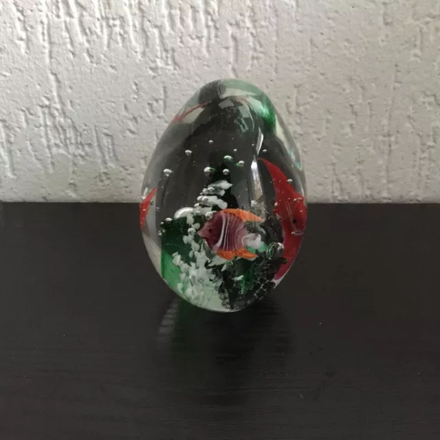 Paperweight, Briefbeschwerer,Glas Kugel 6 x 8 cm