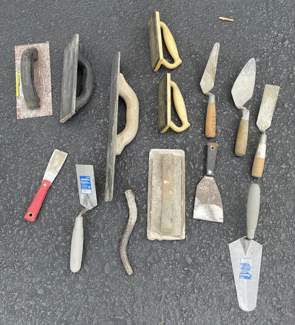 14 Vintage Modern Concrete Tools Masonry Brick Laying Trowels