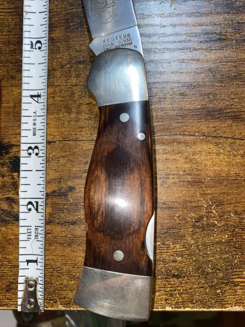 WESTERN 1970’S LOCKBACK Knife-S532 With Belt Sheath $150.00 - PicClick