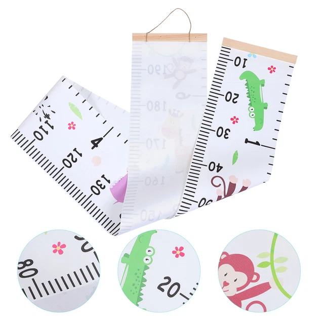 Toise Murale Girafe Pour Enfant - Autocollant Mesure De Croissance 10-170 Cm