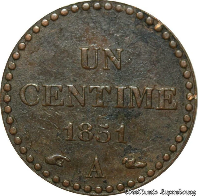 B6716 Un Centime Dupré 1851 A Paris République -> Make offer