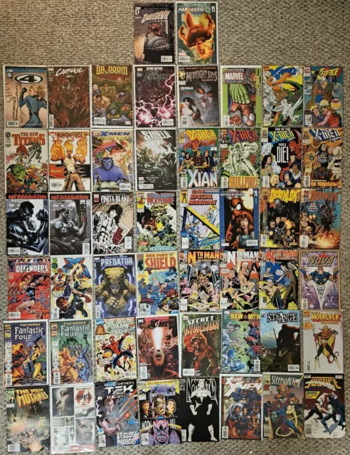 Lot of 50 Marvel Comic Books - No Reserve - Free Shipping