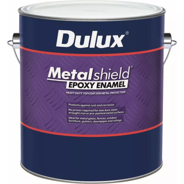 DULUX  4 litre indu metal-shield top coat steel GLOSS EXTRA-BRIGHT-BASE  paint