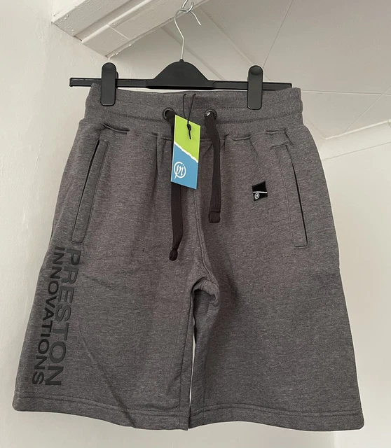 Preston Lightweight Jogger Shorts Grey Small Brand new Free postage P0200337