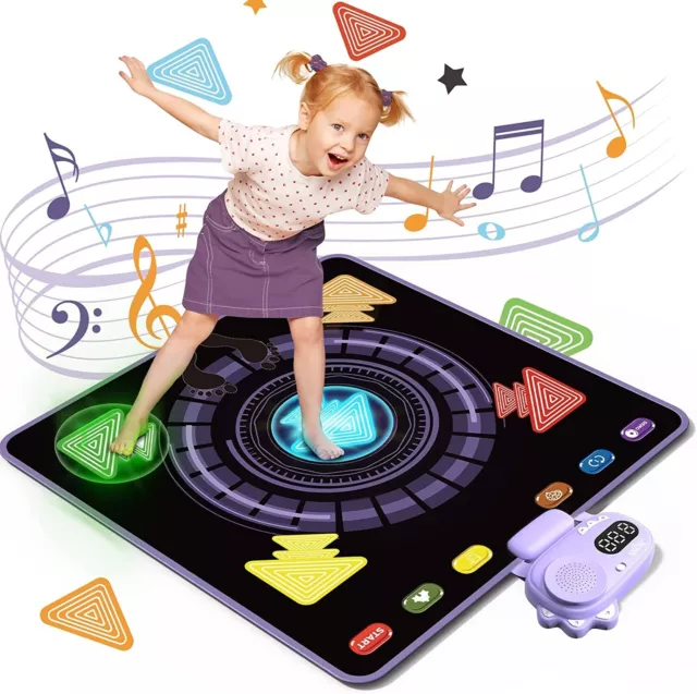 Joyjoz Tappetino da Ballo Luminoso Stile Arcade con Lettore Wireless Dance Mat