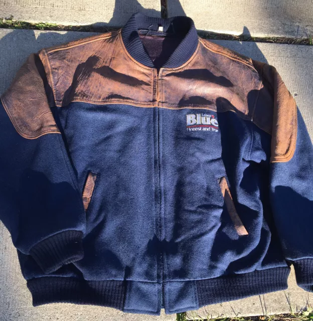 Vintage Toronto Blue Jays Labatt Blue Jacket XXL Wool Leather World Series 92 93