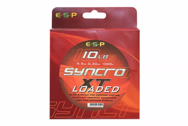 ESP NEU Karpfenangeln Mono Syncro XT geladene Hauptlinie 10 Pfund