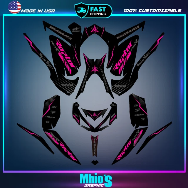 Kit Graphique Pour Yamaha Raptor 700R (2013-2023) - Décalcomanies Vinyle Personnalisables - Neuf