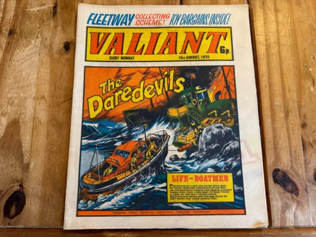 Valiant Weekly Comic Book: The Daredevils (Fleetway) 16th August 1975