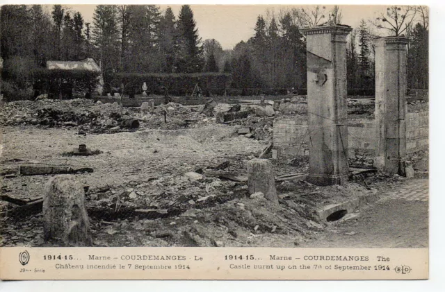 COURDEMANGES surroundings VITRY LE FRANCOIS - Marne - CPA 51 Battle of the Marne 8