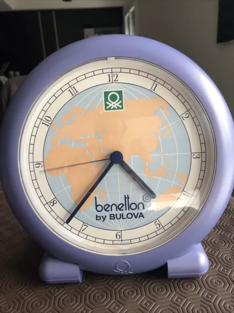 OROLOGIO PUBBLICITARIO BENETTON Bulova Vintage Da Tavolo Anni 90 EUR 20 00 PicClick IT