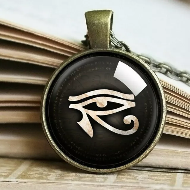 Horus Eye Necklace, Evil Eye Pendant, Egyptien Amulet, Symbol Talisman, Sacred