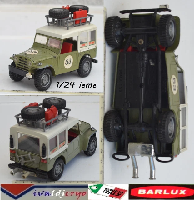 La Fiat Campagnola orange en miniature par Barlux BMG au 1/25e