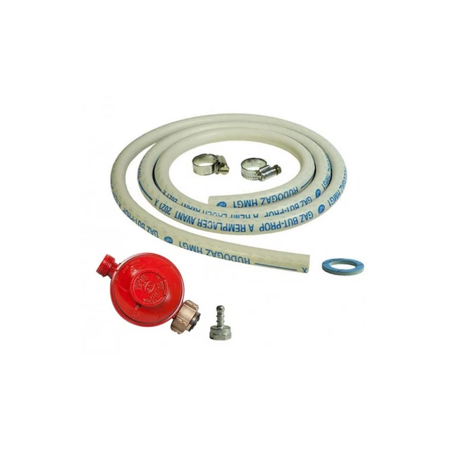 Kit Gas Completo per Dispositivi A Gas (Regolatore Propano 37 Mbar + Tuy