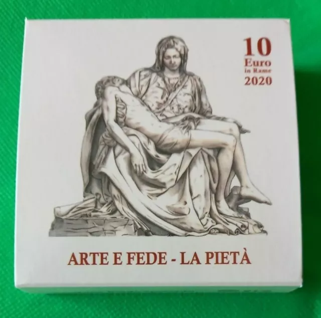 2020 Vatikan 10 € Euro Kupfer Münze - PP - "Michelangelos Pietâ"