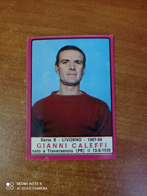 OTTIMA NUOVA NEW FIGURINA CALCIATORI MIRA 1967/68 LIVORNO CALEFFI/.. 