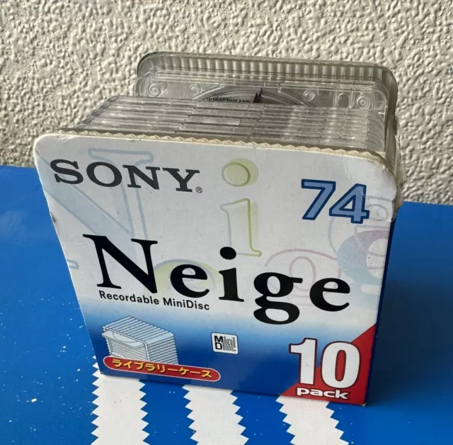 SONY NEIGE Series 74min Blank MD Mini Disc Pack of 7 10MDW74NED