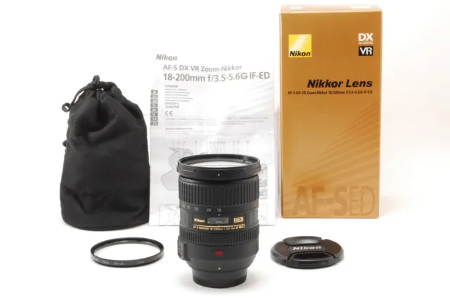 [Caja N como nueva] Lente Nikon AF-S Nikkor 18-200 mm f/3,5-5,6 G ED VR DX SWM de JAPÓN