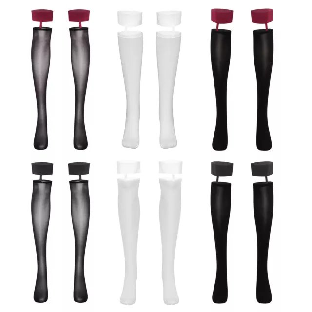 Womens Thigh Casual Stockings Office Socks Decor Contrast Party See Through New