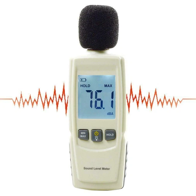 Misuratore di livello sonoro digitale coltello decibel 30-130dB misuratore di rumore volume