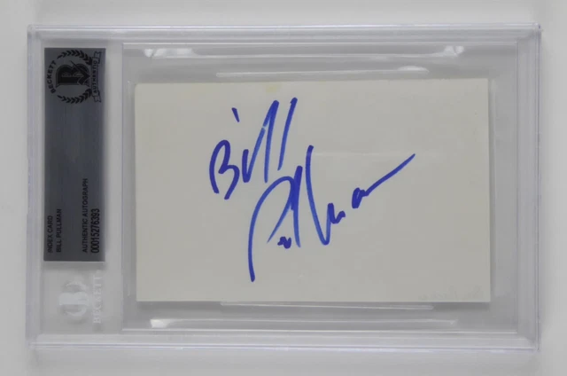 Bill Pullman Signed Autographed Slabbed 3x5 Index Card Actor Beckett COA