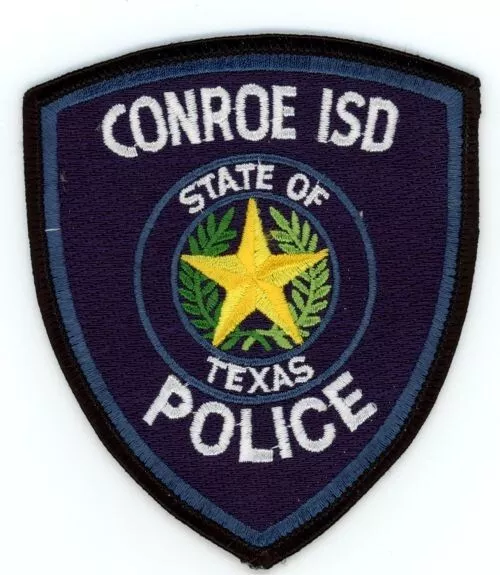 Texas Tx Conroe Independent School District Police Shoulder Patch Police Sheriff