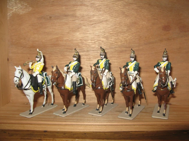 5 Petits Soldats Français Grenadier Empire Napoléon - Figurines Métayer Jabouley