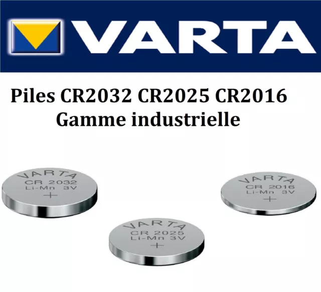 Piles boutons VARTA pile CR2032 CR2025 CR2016 CR1616 CR1620 CR1220 CR2430  CR2450