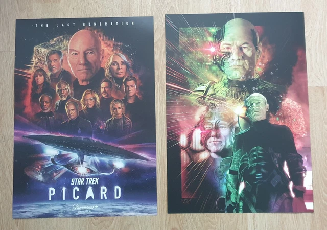 Star Trek picard & Borg Posters x2 A3 brand new