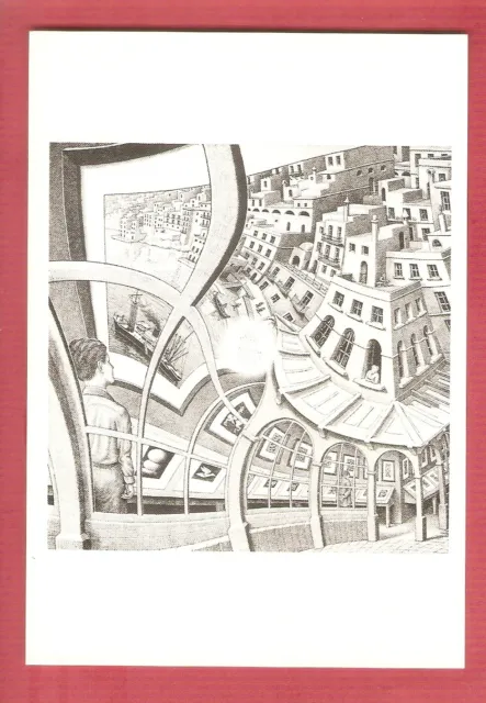 M.C. ESCHER  carte postale  ARTISTE/PEINTRE "Exposition de gravures " ed.Taschen
