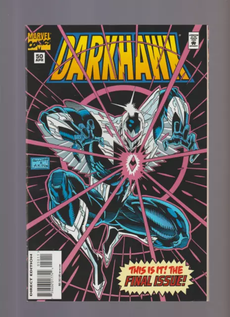 Darkhawk 50 (1995) Marvel Comics Low Print Run Final Issue TOD SMITH ART