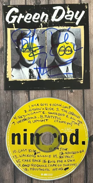 Green Day Nimrod Signed CD Good Riddance Billie Joe Armstrong Autographed