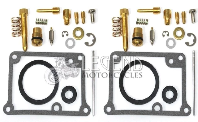 2x Carburetor Rebuild Repair Kit For 1980-82 Yamaha RD 350 LC 4L0 – Includes Main Jet #220, Needle Y184, Slow Jets