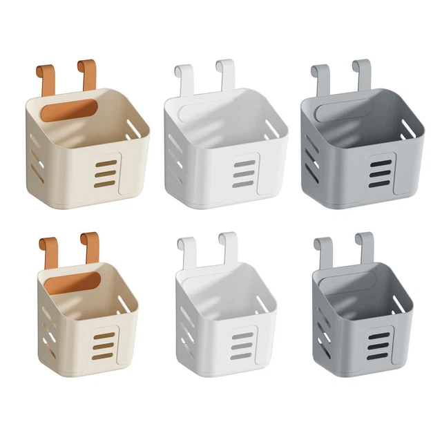 Pack De 4 Paniers Suspendus Pour Chariot – Blanc – 11,5x11,3x10 Cm – Rangement Pratique Pour Cuisine, Salon