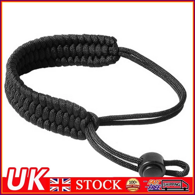 Nylon Camera Paracord Practical Ropes Men Women Camping Gear (Black)