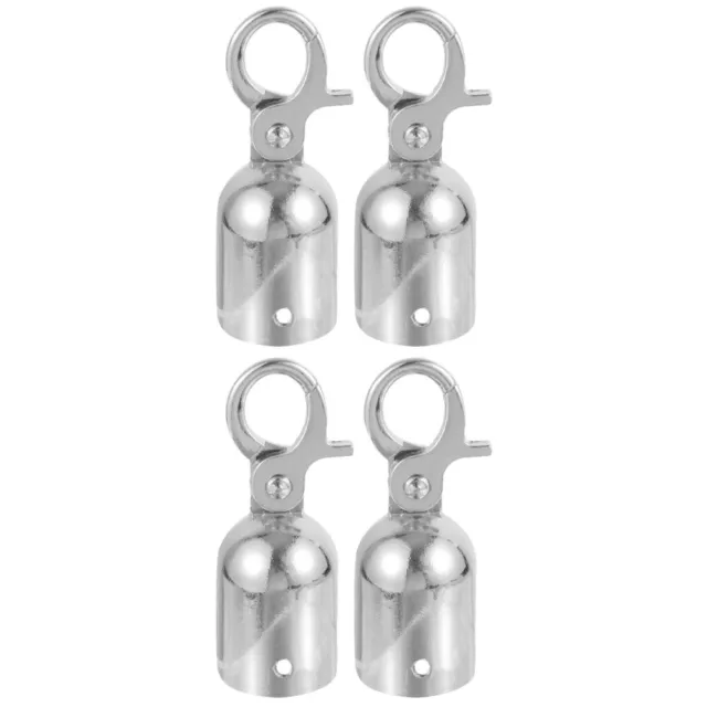 4 PCS CORD Stopper Decking Rope Stopper Stainless Steel End Tip Caps Rope  End £16.49 - PicClick UK