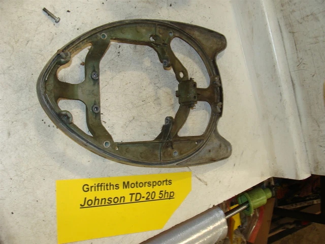 46-49 JOHNSON outboard 5hp Sea Horse TD20 lower cowl gas tank mount brace frame