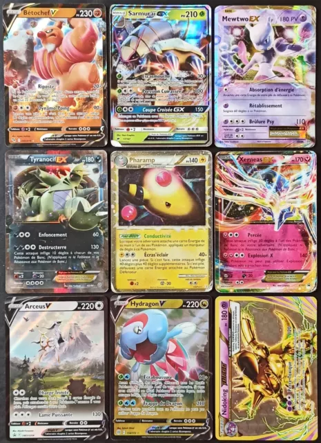 Lot 9 Cartes Pokémon EX GX Prime Turbo Ultra Rare - FR