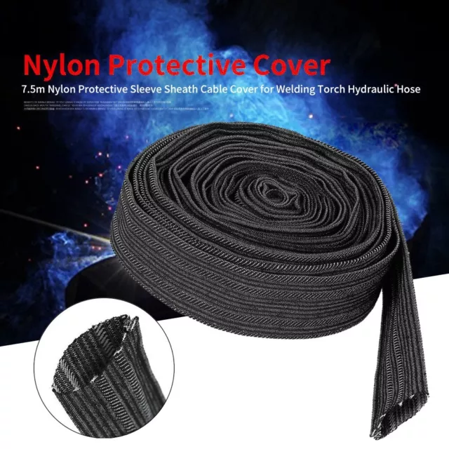 Poignée en nylon noir premium pour câbles de soudage à bâton et harnais de c