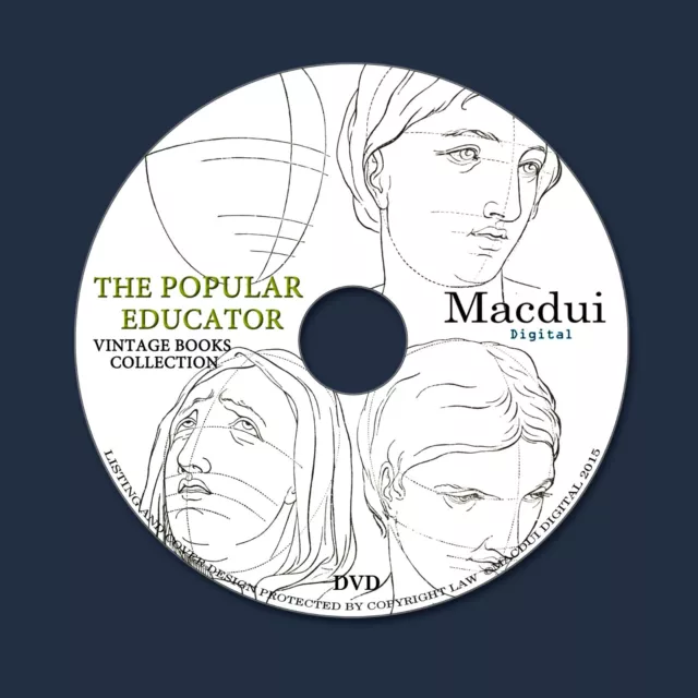 The Popular Educator, Encyclopaedia – Vintage E-books 6 Volumes PDF on 1 DVD Art