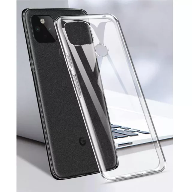 For Google Pixel 5 Case Shockproof Soft Silicone Thin TPU Protective Cover