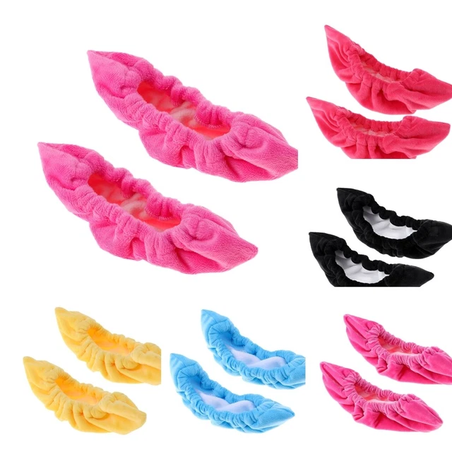 1 Pair Terry Cloth Ice Hockey Figure Skate Blade Guards Protector Covers 6Colors