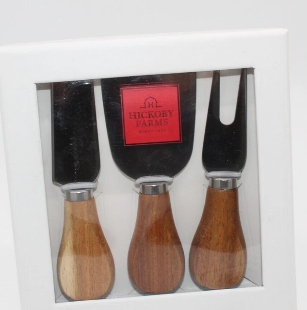 3 piezas. Herramientas de queso con asas de madera