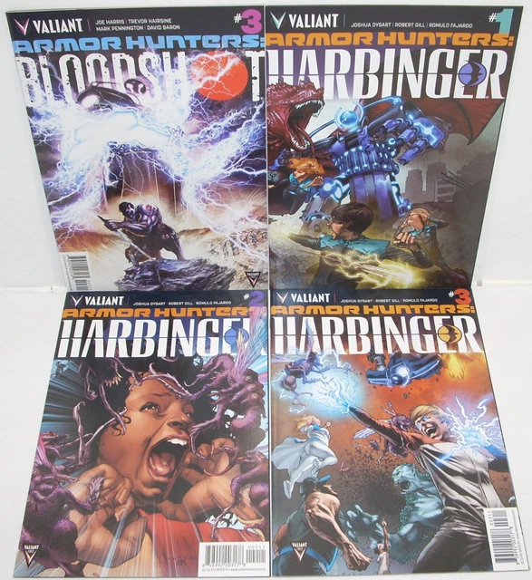 Valiant Comics ARMOR HUNTERS 1-4 (of 4) + Aftermath / Bloodshot & Harbinger 1-3 5