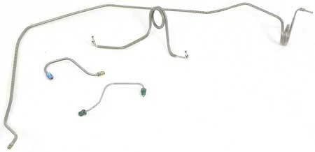 1971-74 Nova/X-Body Power Disc Front Brake Line Set Original Material 4 Piece