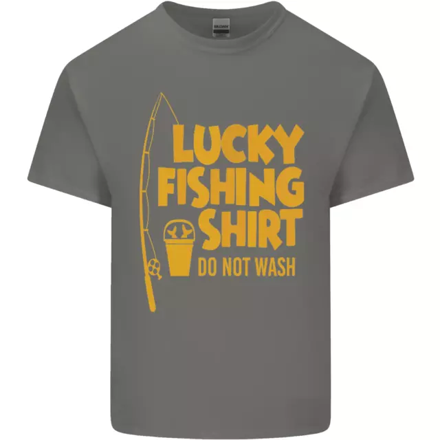 T-shirt top da uomo in cotone Lucky Fishing Fisherman divertente 7