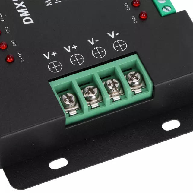 Controlador de decodificación HO 24 canales DMX512 LED color RGB tira de luces controlador